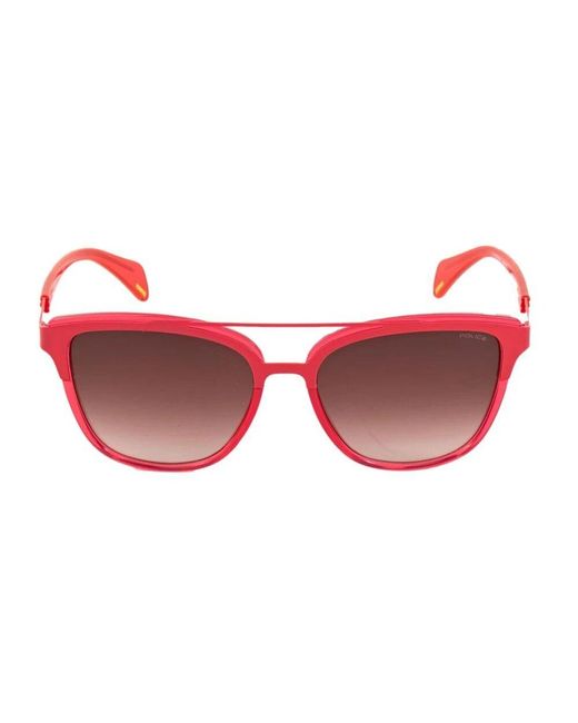 Occhiali da sole in metallo arancione con filtro uv donna di Police in Red