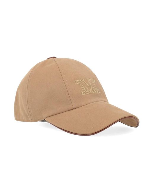 Max Mara Camel Hat in het Natural