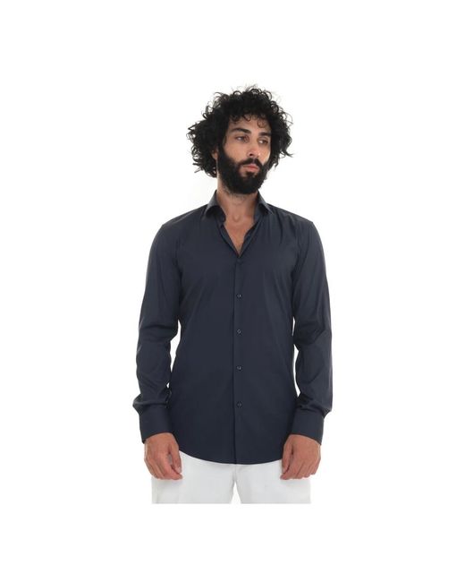 Boss Blue Casual Shirts for men