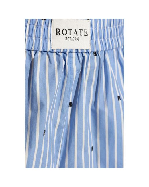 ROTATE BIRGER CHRISTENSEN Blue Lingerie-style-shorts