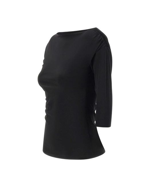 Blouses Kaos de color Black