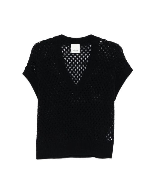 Allude Maglia Con Scollo A V in het Black