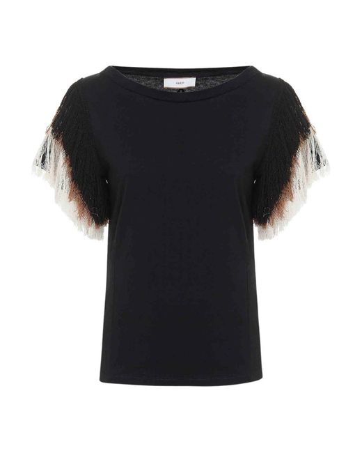 T-Shirts Akep de color Black