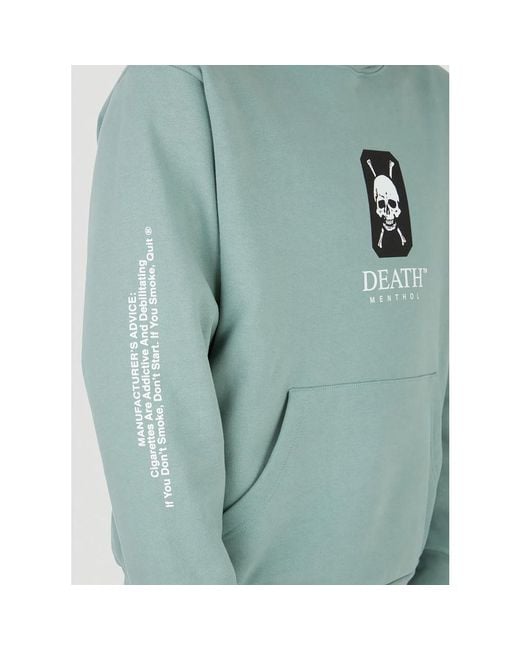 Death Cigarettes Blue Hoodies for men