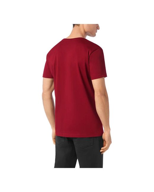 Billionaire Tops ,Rood ,Katoen T-Shirt Ronde Hals Ss in het Red voor heren