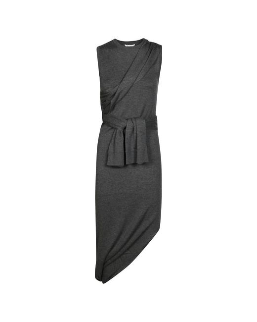 Midi Dresses J.W. Anderson de color Gray