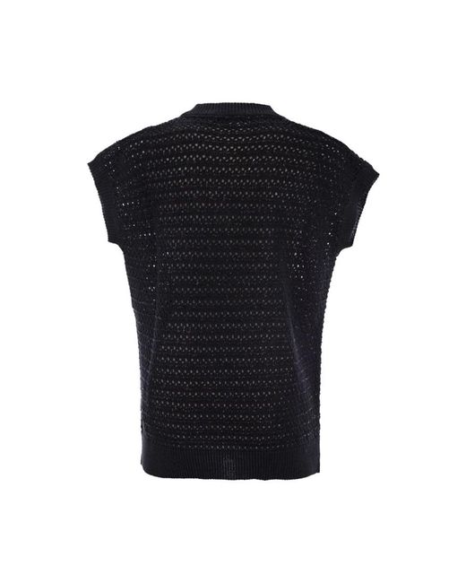 Fabiana Filippi Black V-Neck Knitwear