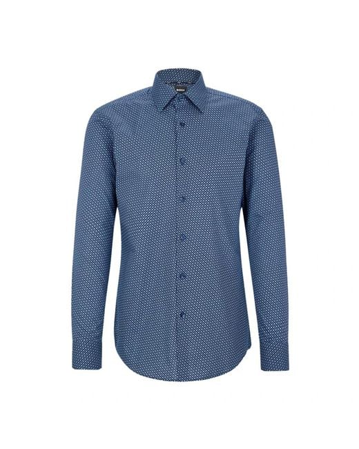 Boss Blue Casual Shirts for men