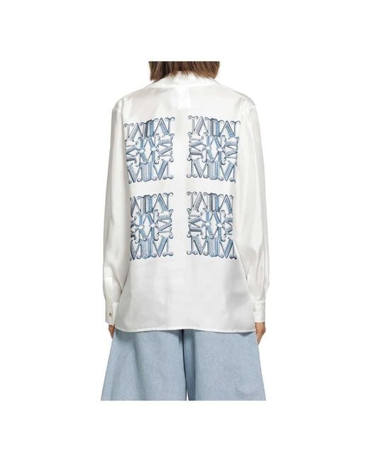 Max Mara White Blouses