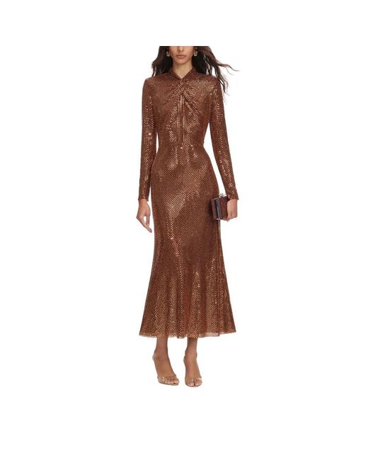 Self-Portrait Brown Party Dresses