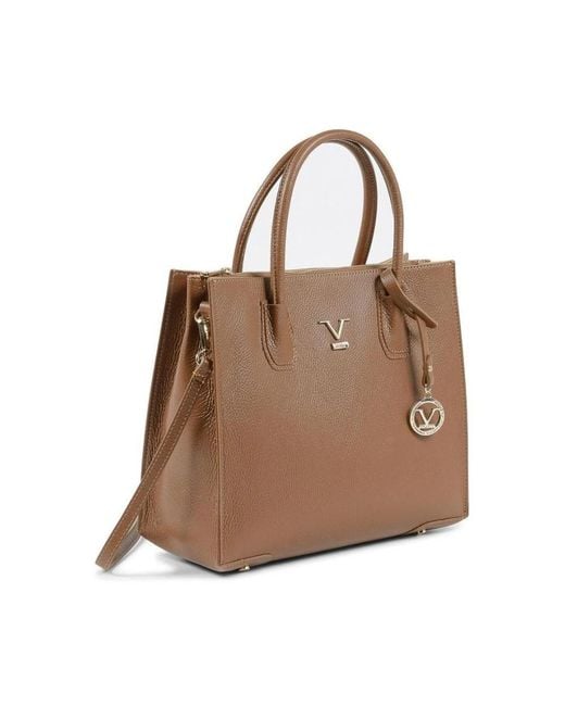 19V69 Italia by Versace Brown Tote Bags
