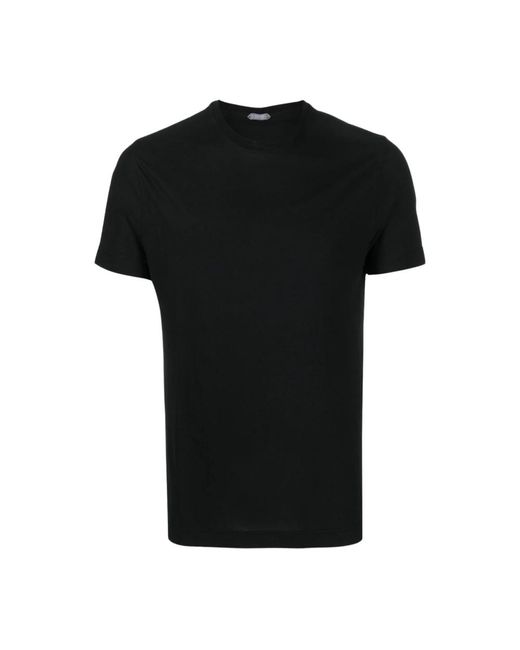 Tops > t-shirts Zanone pour homme en coloris Black