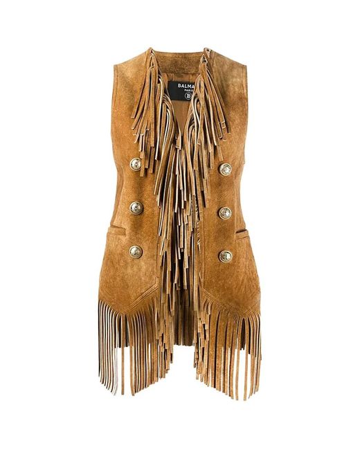 Vests di Balmain in Brown