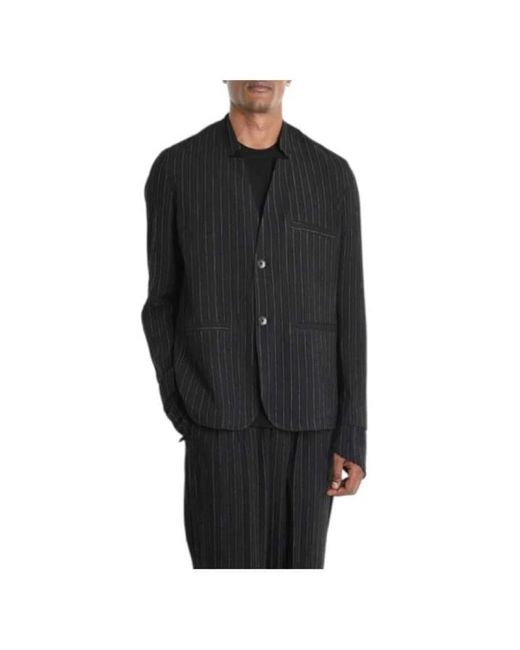 LA HAINE INSIDE US Black Blazers for men