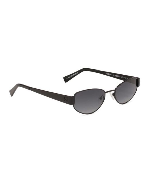 Kazar Accessoires ,Zwart ,Zwarte Bril Met Metalen Frame in het Brown