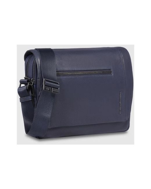 Piquadro Blue Cross Body Messenger for men
