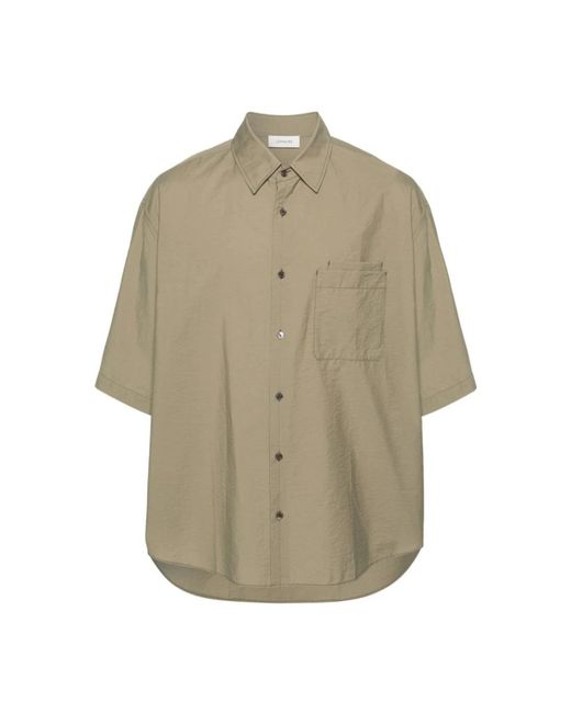 Lemaire Natural Short Sleeve Shirts for men