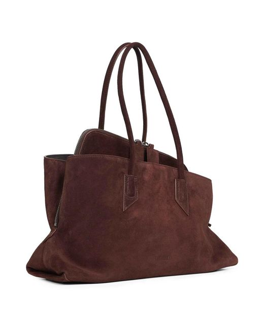 The Attico Brown Shoulder Bags