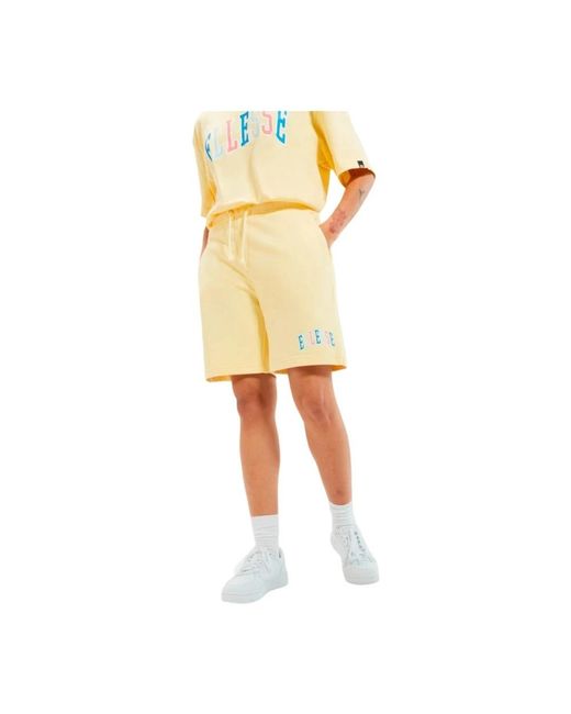 Ellesse Yellow Casual Shorts for men