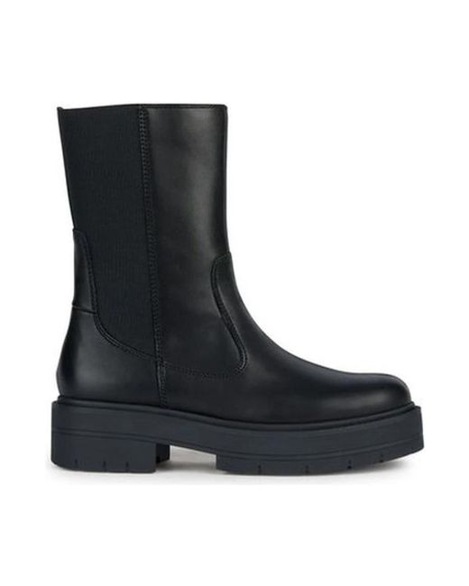Geox Black Chelsea Boots