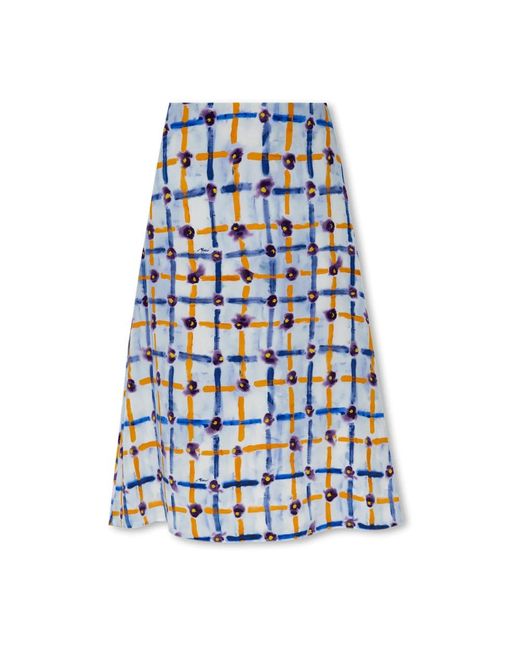 Marni Blue Midi Skirts