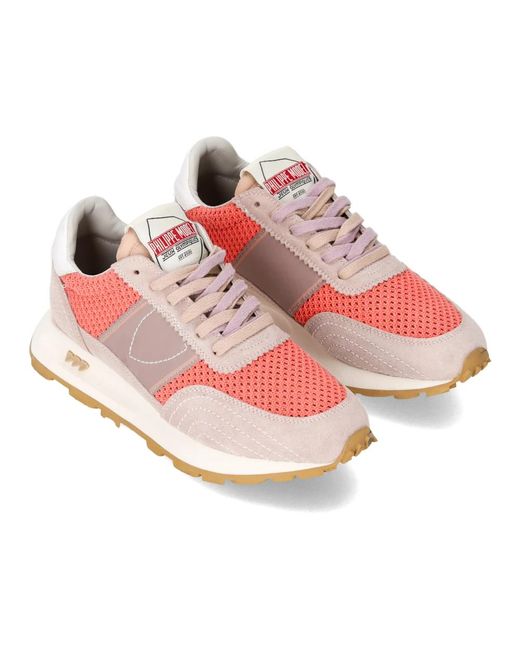 Philippe Model Schoenen ,Veelkleurig ,Katoen Sneakers Tour Running in het Pink
