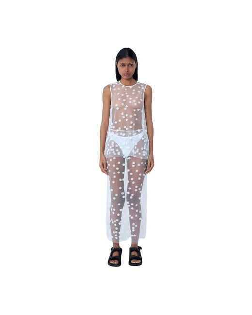 CECILIE BAHNSEN White Maxi Dresses