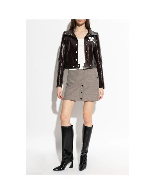 Courreges Gray Short Skirts