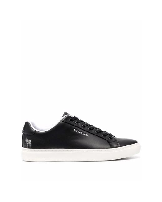 Paul Smith Black Rex Leather Sneakers for men