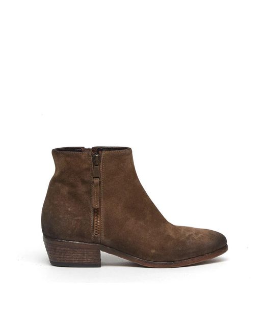 Strategia Brown Wildleder bark bootie