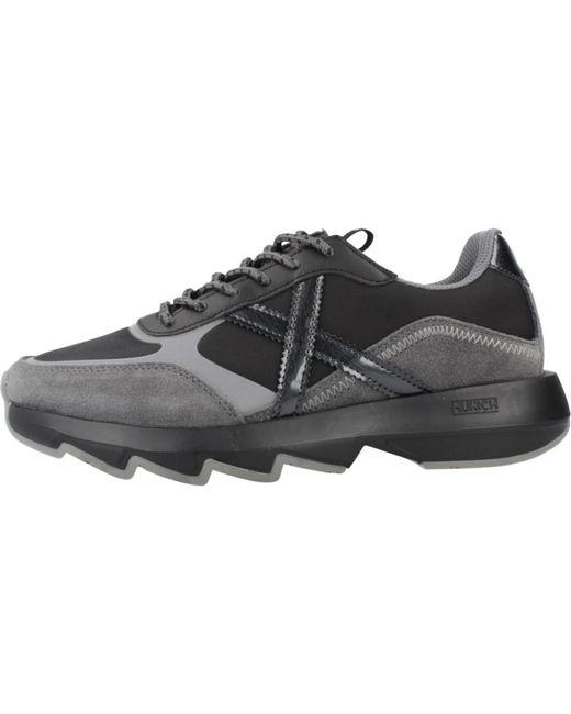 Munich Schoenen ,Grijs ,Casual Sneakers Voor Dagelijks Gebruik in het Black