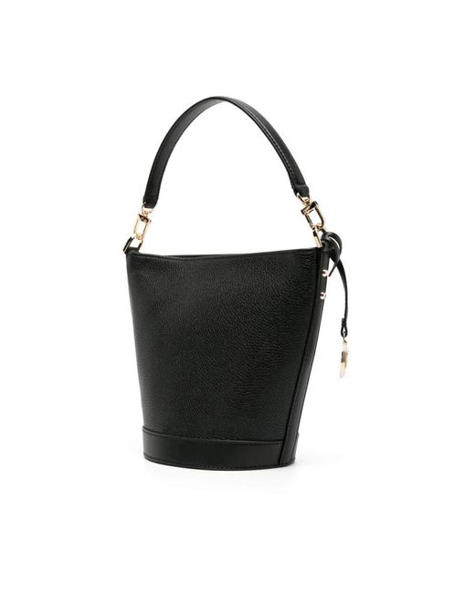 Michael Kors Black Schwarze Crossbody Bucket Tasche
