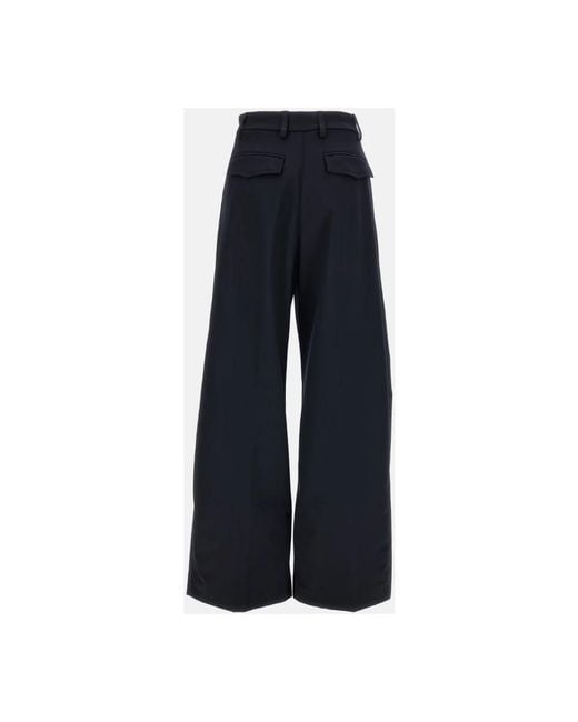 Thelatest Blue Wide Trousers