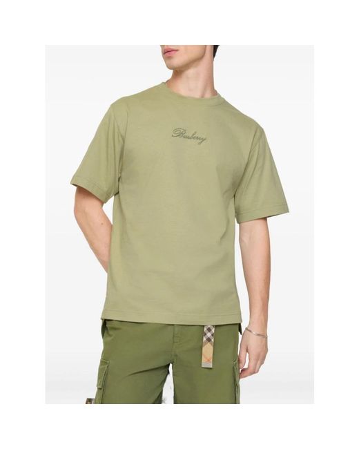Burberry Green T-Shirts for men
