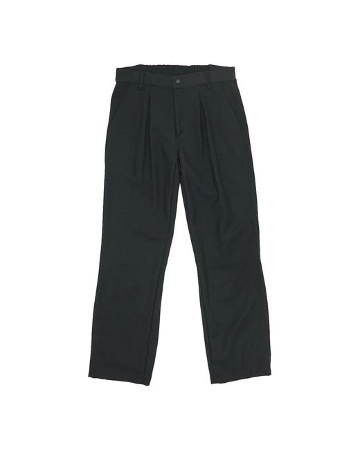 Pantaloni neri in lana con tasche di GR10K in Black da Uomo