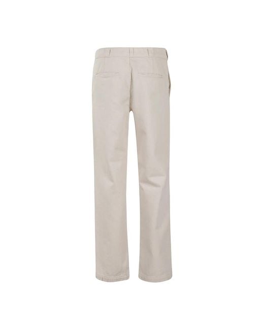 Aspesi Gray Straight Trousers for men