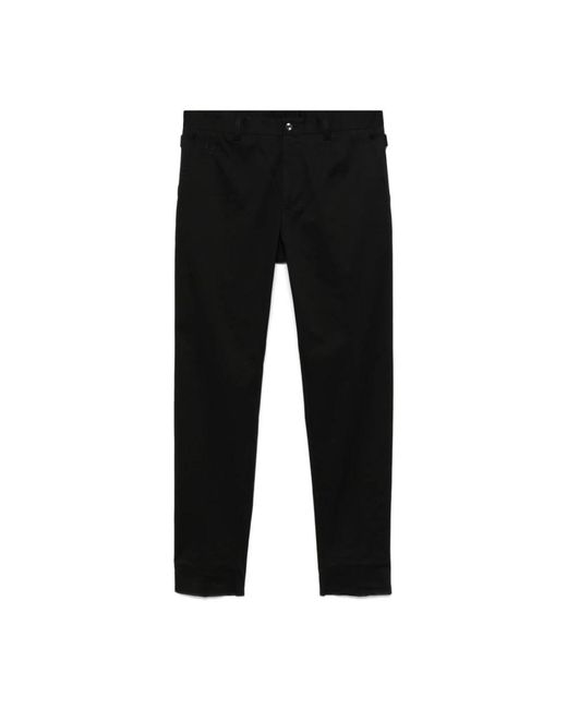 Dolce & Gabbana Black Straight Trousers for men