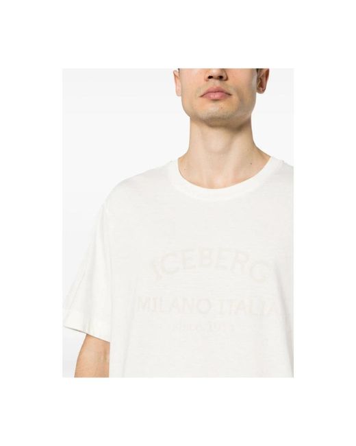 Iceberg White T-Shirts for men