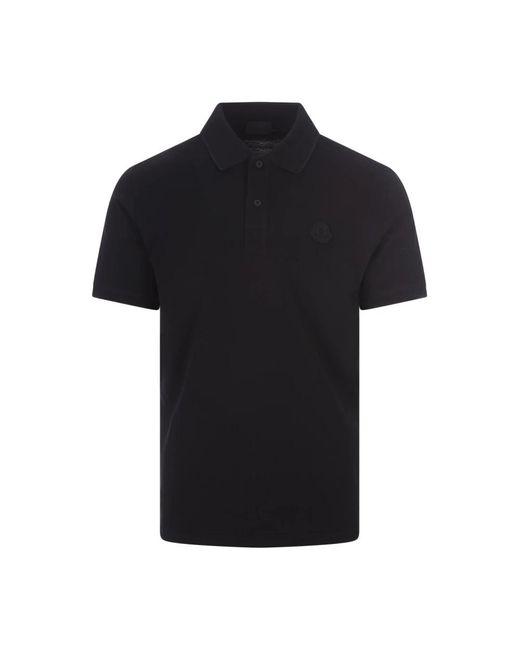 Moncler Black Polo Shirts for men