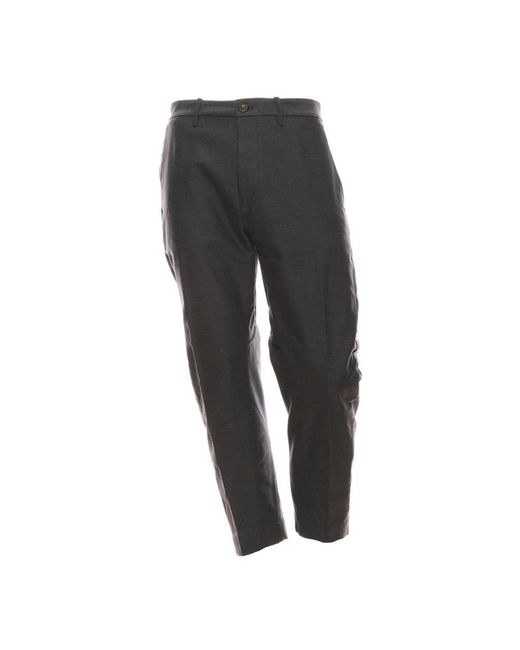 Nine:inthe:morning Gray Straight Trousers for men