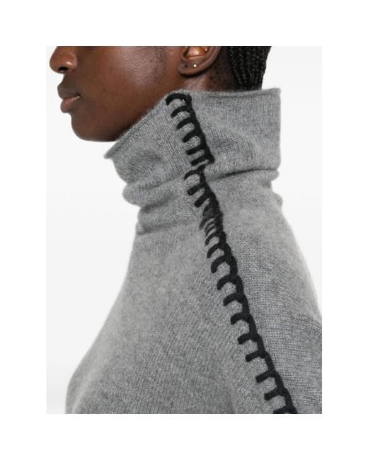Turtlenecks Kujten de color Gray