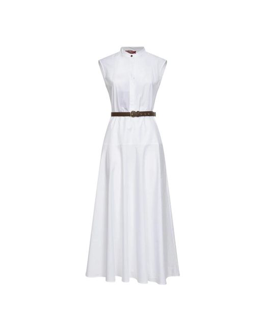 Max Mara Gesto Jurk in het White