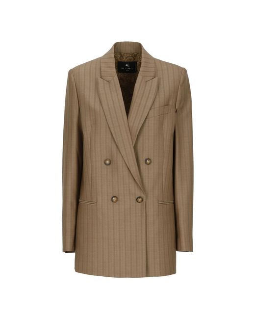 Etro Natural Blazers