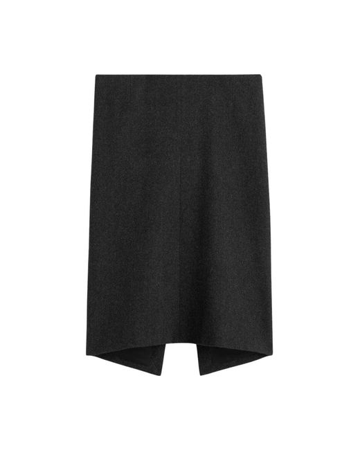 Totême Black Short Skirts
