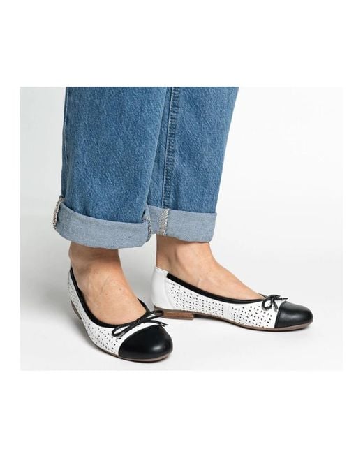 Ara Gray Ballerina Shoes