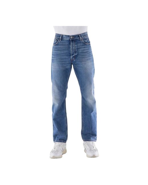 Covert Blue Straight Jeans for men