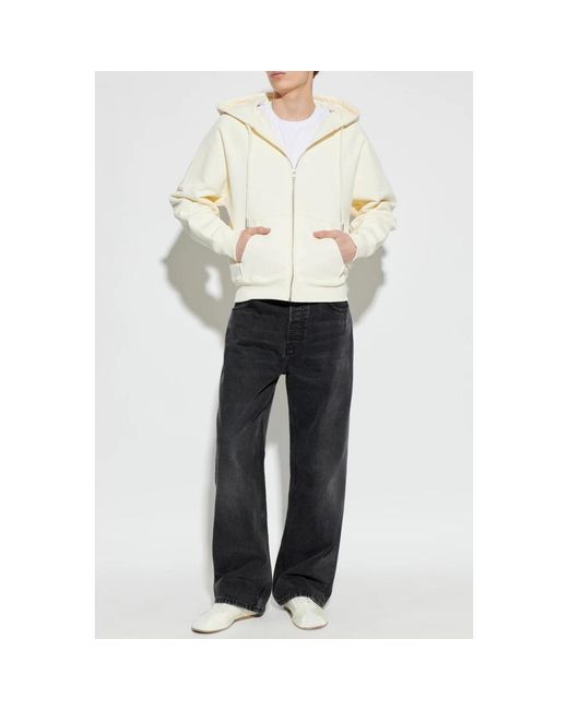 AMI White Zip-Throughs for men