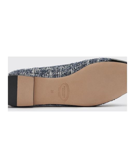 Scarosso Blue Ballerinas