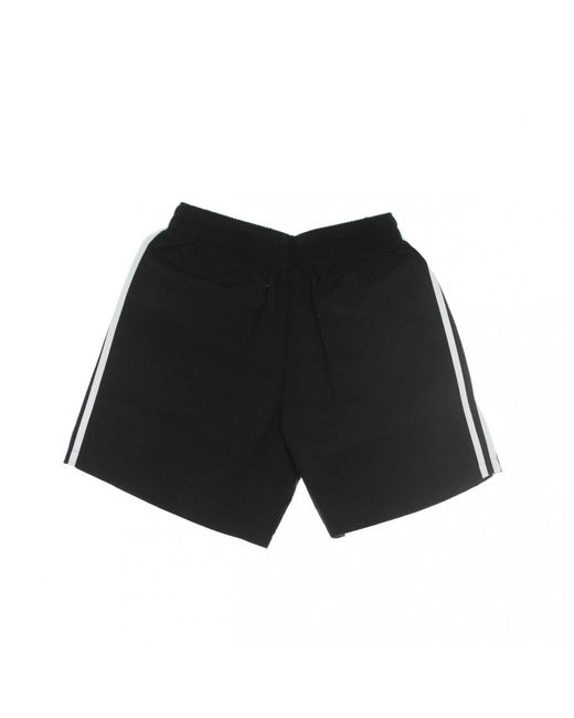 Adidas Fitness ,Zwart ,Polyester 3 Stripes Zwemshorts in het Black voor heren