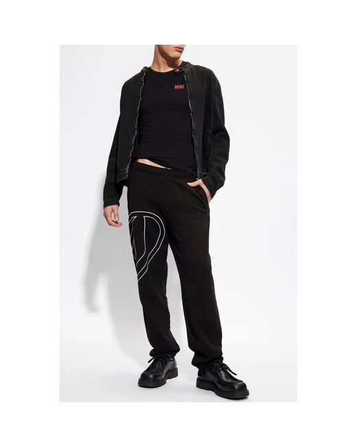 Sweatpants DIESEL pour homme en coloris Black